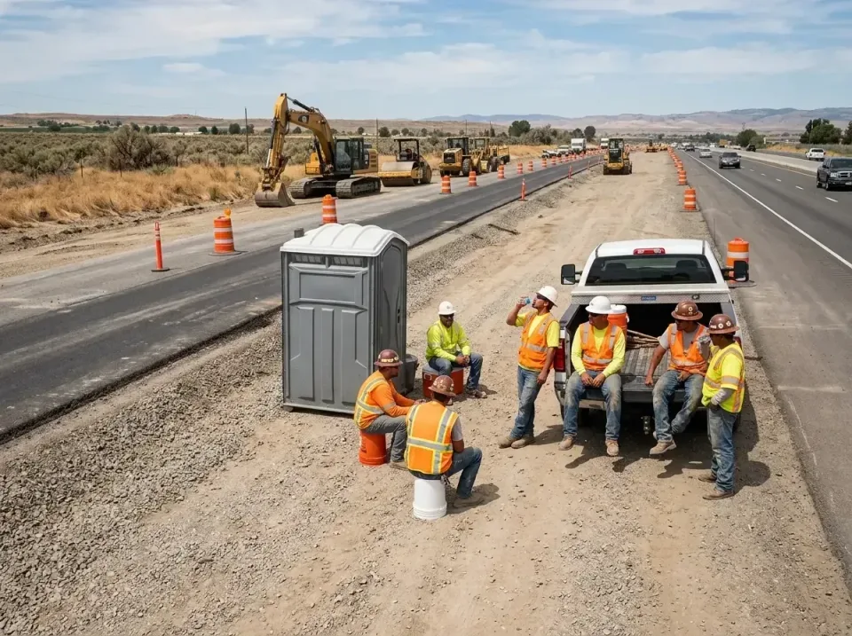 highway-road-construction-crew-007 — frequently asked questions, Porta Potty and Restroom Rentals in Tualatin, OR